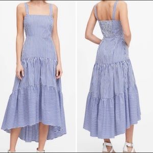 Banana Republic Poplin Tiered Dress